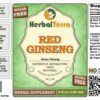Extracto líquido orgánico de raíces secas de ginseng rojo