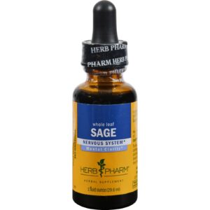 Extracto líquido orgánico de salvia Herb Pharm 1 onza