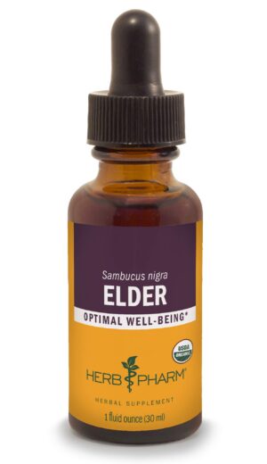 Extracto líquido orgánico de saúco frasco 1 onza