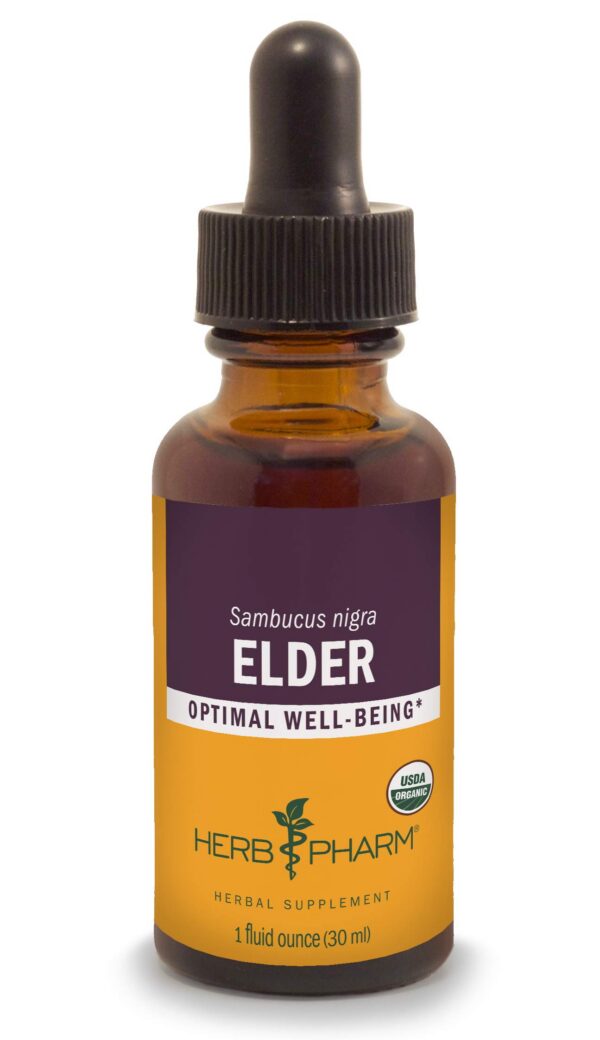 Version 1.0.0 Extracto líquido orgánico de saúco frasco 1 onza