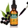 Extracto líquido orgánico de saúco negro Herb Pharm 1 onza