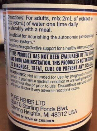 Extracto líquido Pure Herbs B & NC-W 4 oz