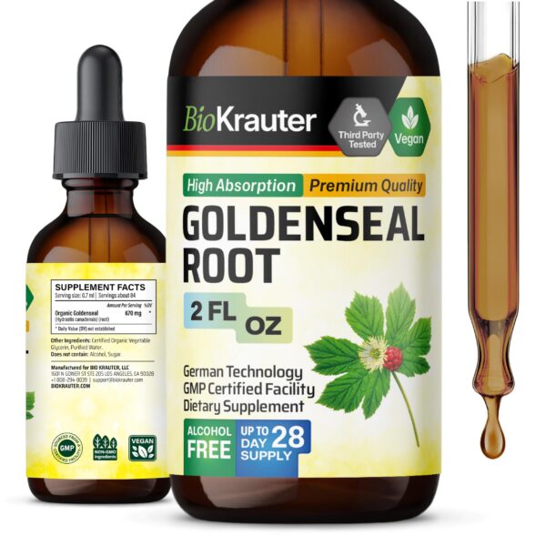 Version 1.0.0 Extracto líquido raíz Goldenseal BIO KRAUTER botella 2 oz