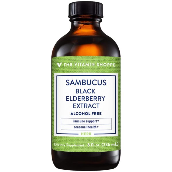 Version 1.0.0 Extracto líquido de saúco negro Sambucus 8 oz The Vitamin Shoppe