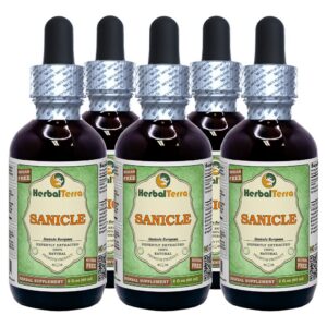 Extracto líquido sin alcohol de Sanicle HerbalTerra en frascos