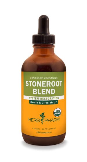 Extracto líquido Stoneroot orgánico Herb Pharm para salud cardiovascular