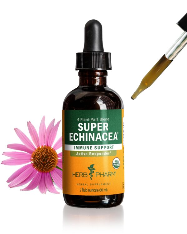 Extracto líquido Super Echinacea Herb Pharm para sistema inmune