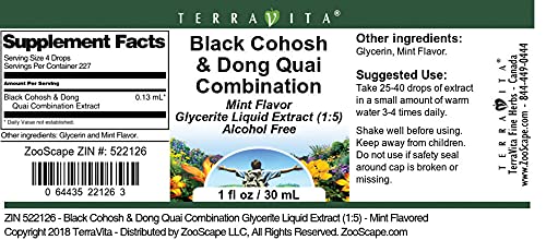 Extracto líquido TerraVita en botella con sabor menta