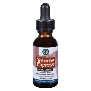 Extracto líquido Yohimbe Amazing Herbs Yogimbe Express 1 Fl Oz