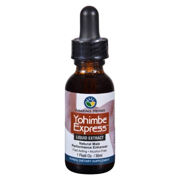 Extracto líquido Yohimbe Amazing Herbs Yogimbe Express 1 Fl Oz