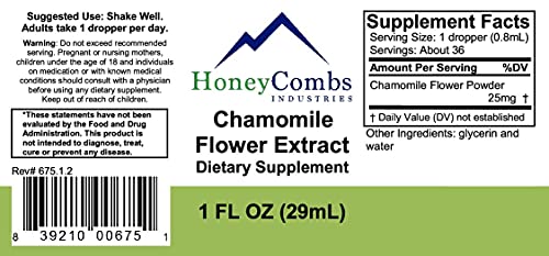 Version 1.0.0 Extracto de manzanilla natural HoneyCombs envase lateral