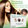 Purvana vitaminas para uñas y cabello botella lado