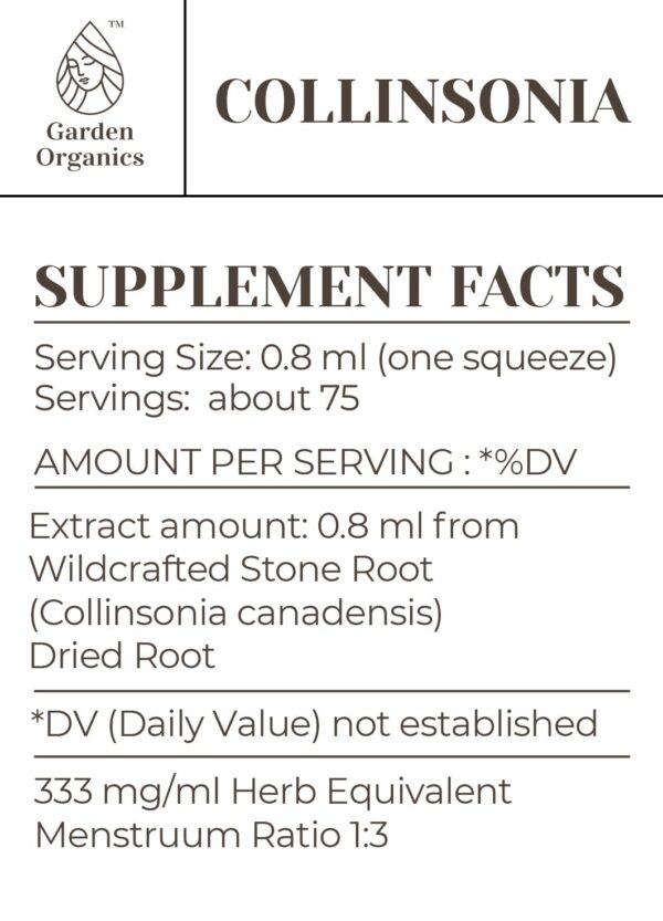 Extracto natural Collinsonia para mujeres cuidado Madre Tierra