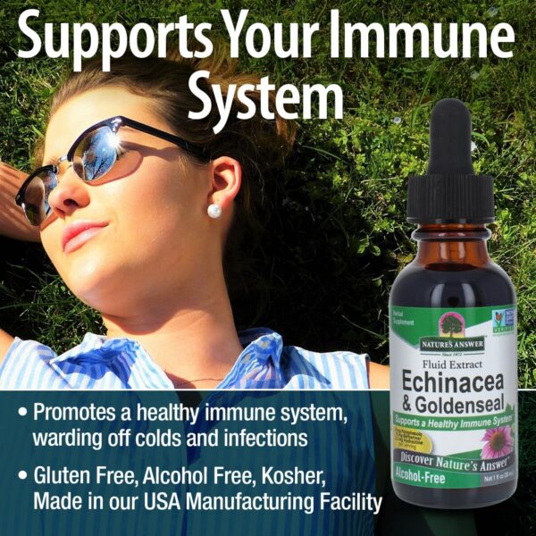 Extracto natural Echinacea y Goldenseal Nature's Answer 1 oz