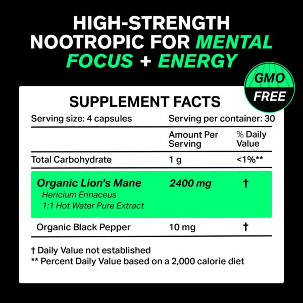 Version 1.0.0 Extracto natural de melena de león para apoyo cerebral