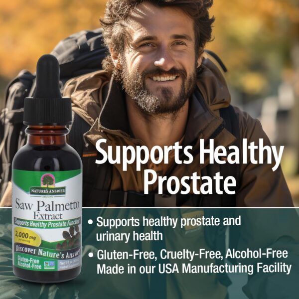 Version 1.0.0 extracto natural saw palmetto botella vista frontal