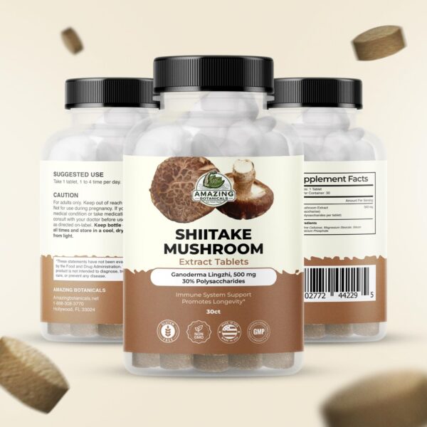 Extracto natural de seta shiitake en tabletas 30 unidades
