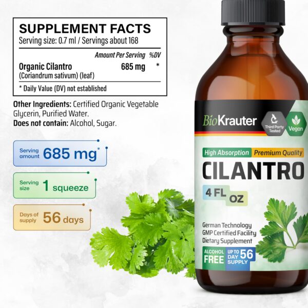 Presentación tintura Bio Krauter echinacea y cilantro