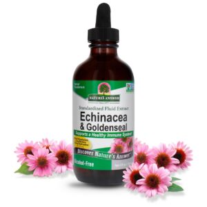 Extracto Nature's Answer de equinacea y goldenseal para sistema inmune