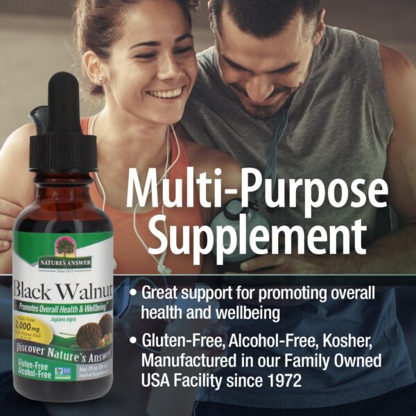 Version 1.0.0 Extracto de nogal negro para limpieza y apoyo hepático Nature's Answer
