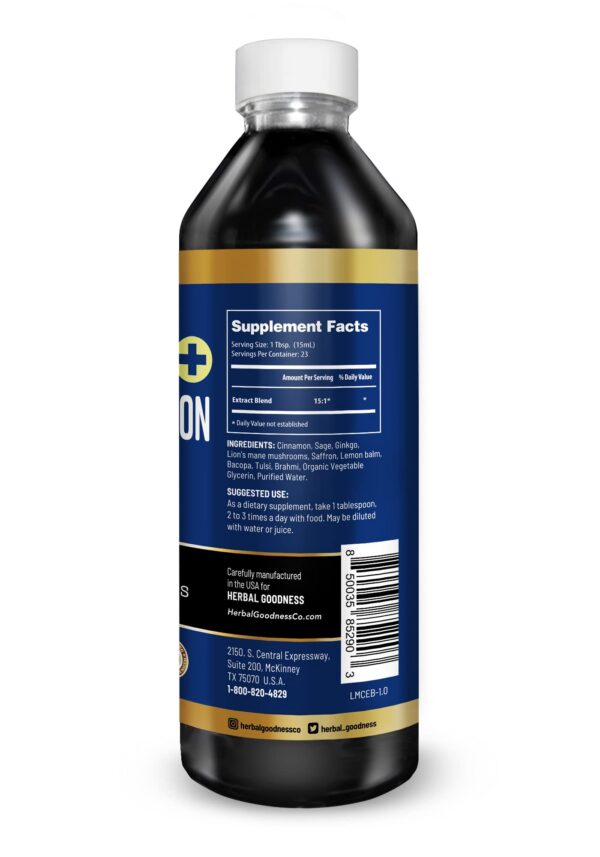 Extracto orgánico para apoyo mental Herbal Goodness 12 oz