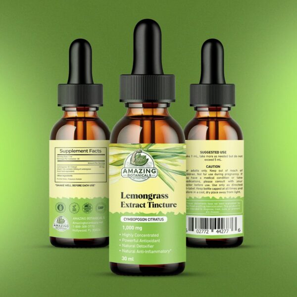 Extracto orgánico de hierba de limón Amazing Botanicals