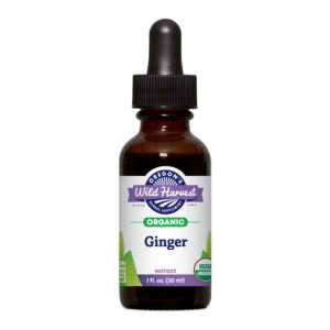 Extracto orgánico de jengibre 1 onza botella
