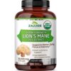 Extracto Orgánico Lion's Mane frasco 120 cápsulas veganas