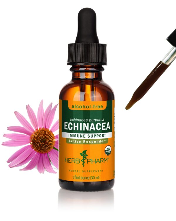 Extracto orgánico de raíz de equinácea Herb Pharm botella 1 oz