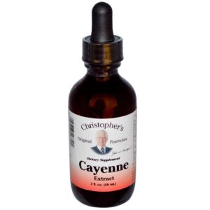 Frasco de extracto de pimienta de cayena Dr. Christopher 2 oz