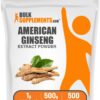 Extracto polvo ginseng americano BulkSupplements paquete