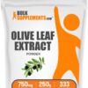 Extracto en polvo de hoja de olivo BulkSupplements suplemento antioxidante