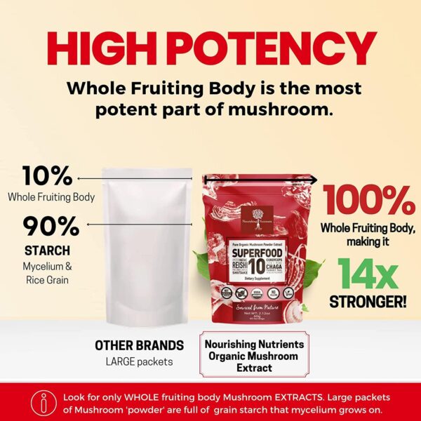 Extracto polvo hongos medicinales para café té o batidos