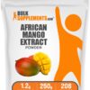 Extracto de polvo de mango africano BulkSupplements en envase