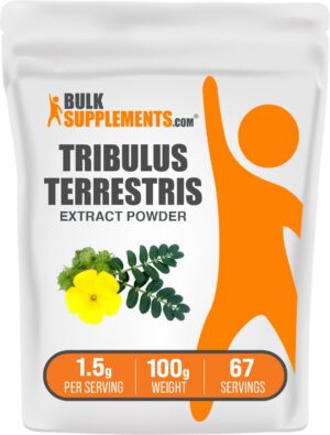 Version 1.0.0 Extracto en polvo Tribulus Terrestris BulkSupplements paquete 100g