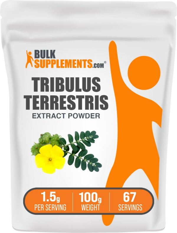 Extracto en polvo Tribulus Terrestris BulkSupplements paquete 100g