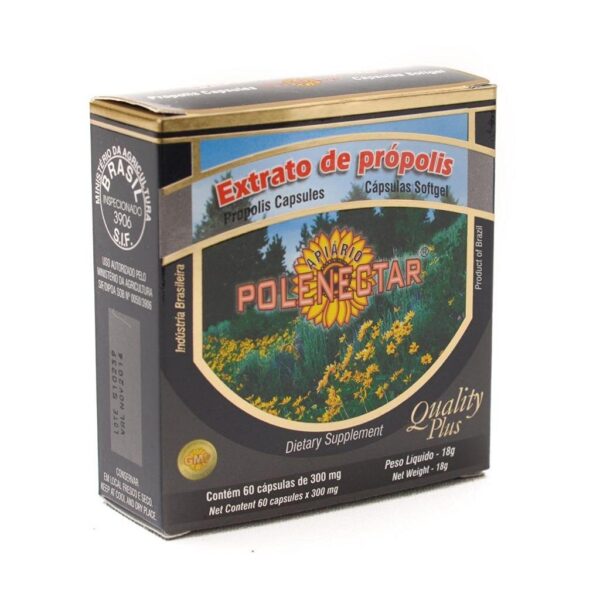 Extracto propóleo verde cápsulas blandas Polenectar paquete principal