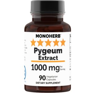 Extracto de Pygeum MONOHERB 1000 mg frasco con cápsulas vegetales
