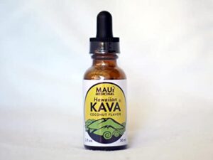 Extracto de raíz de Kava sabor coco Maui Medicinal Herbs botella 1oz