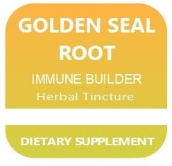 Frasco de extracto Goldenseal sin alcohol