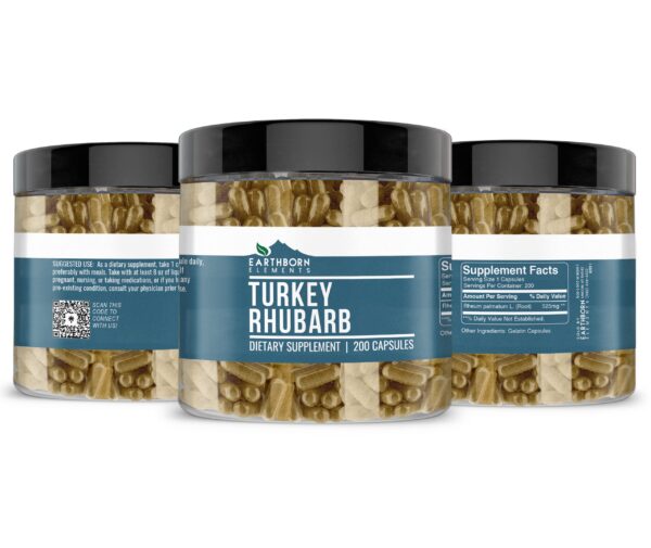 Extracto de regaliz y ruibarbo oriental en cápsulas Earthborn Elements