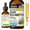 Extracto saw palmetto Bio Krauter vegano para salud urinaria 2 oz