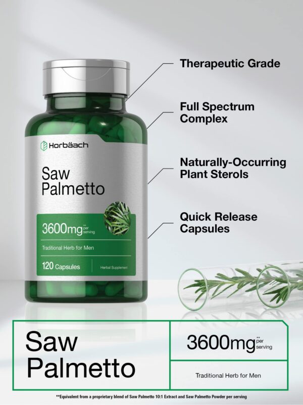 Version 1.0.0 Extracto Saw Palmetto Horbäach envase frontal