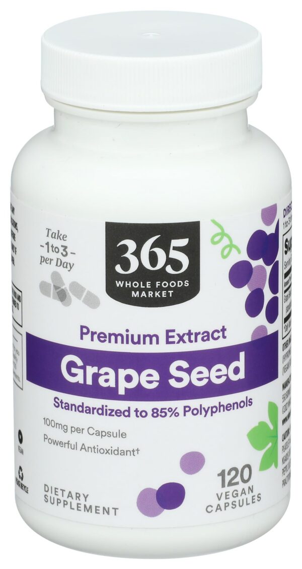 Extracto de semilla de uva 120 capsulas Whole Foods Market