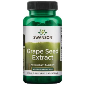 Extracto de semilla de uva Swanson 60 cápsulas antioxidante