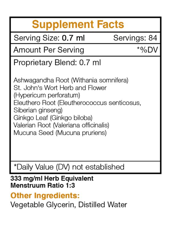 Extracto sin alcohol de Ashwagandha y Ginseng siberiano Tame The Monster