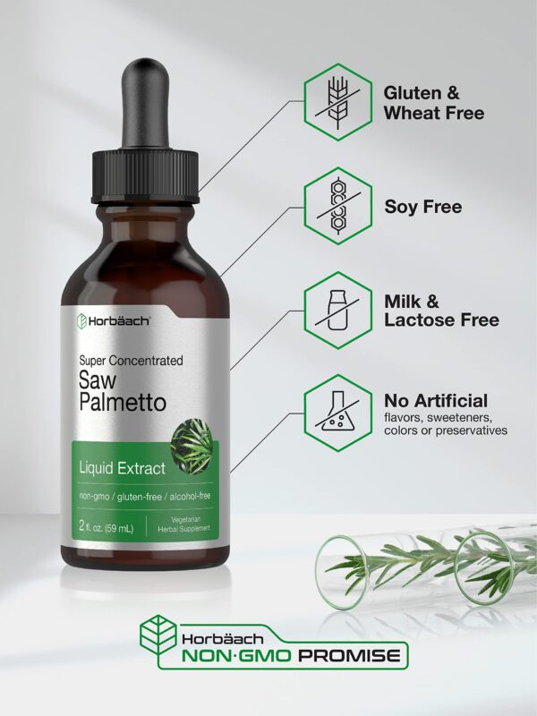 Extracto sin alcohol Horbäach Saw Palmetto apoyo salud masculina