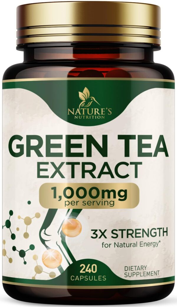 Extracto de té verde Nature's Nutrition cápsulas 240 unidades