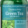 Version 1.0.0 Extracto estándar de té verde Puritan's Pride envase principal