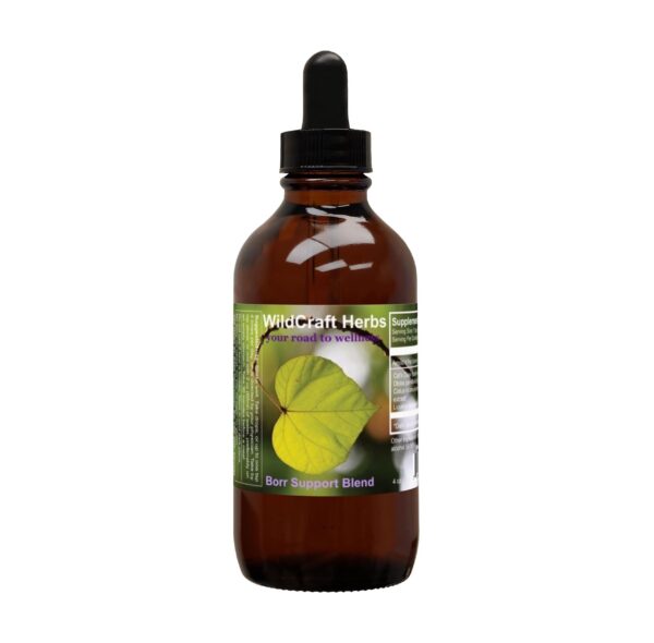 Frasco extracto tintura Wildcraft Herbs Borr Support Blend 4oz